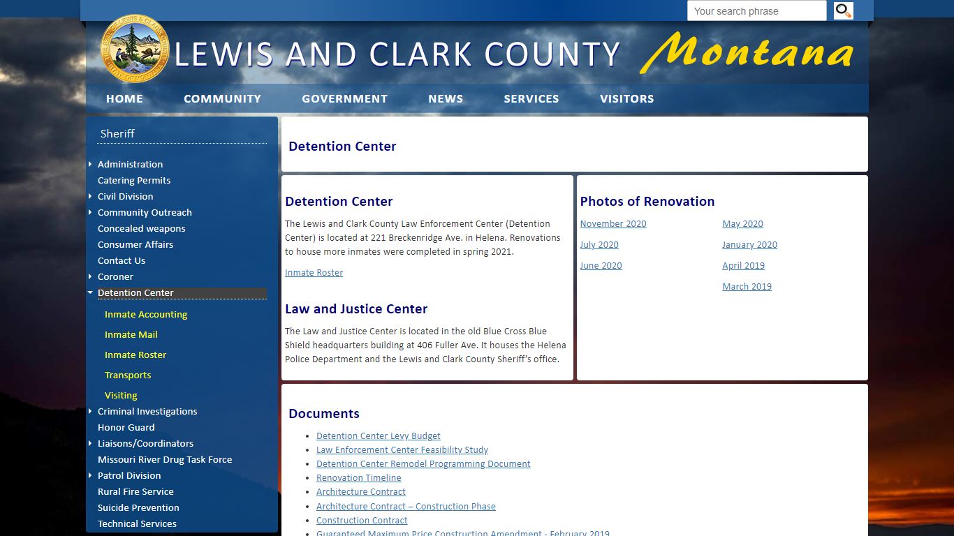 Lewis and Clark County: Detention Center