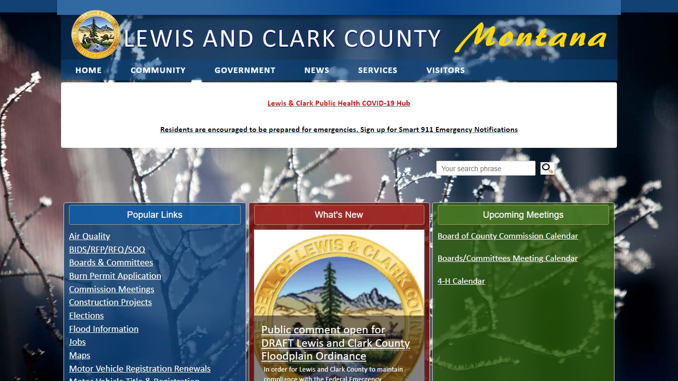 Lewis and Clark County: Home